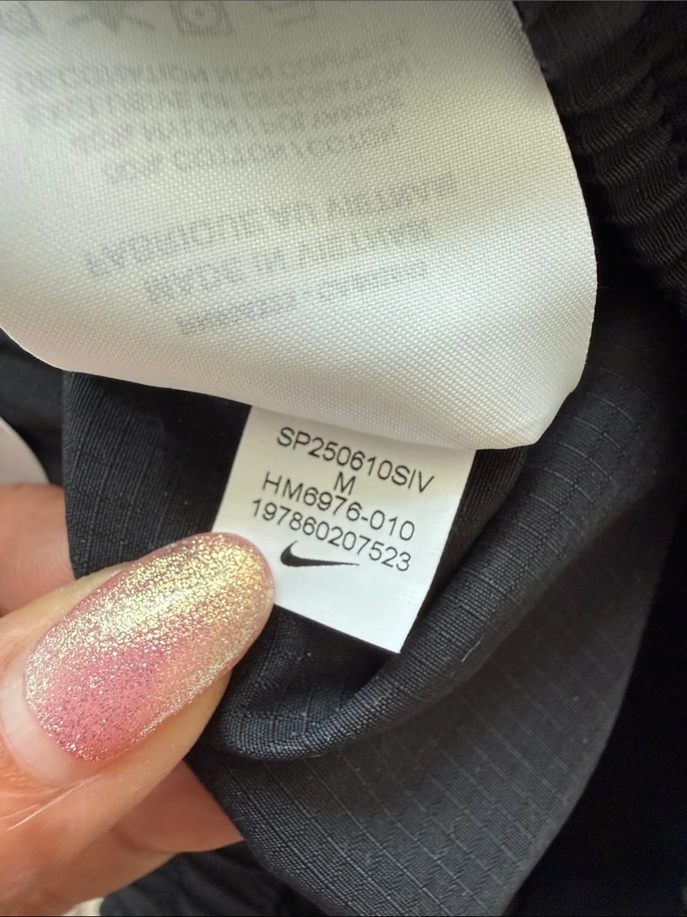Nike Black Cargo Windbreaker Trousers